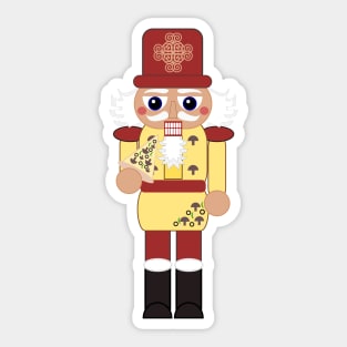 Veggie Pizza Nutcracker Sticker